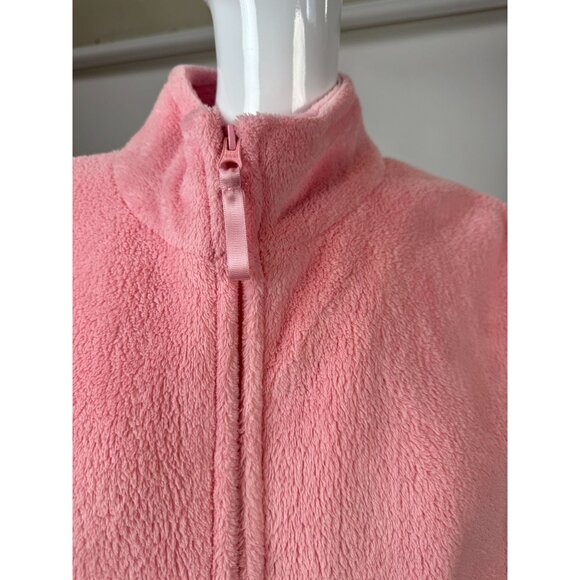Adonna Pink Fleece Zip-Up Long Robe XL Full-Length Cozy Loungewear - Picture 11 of 16